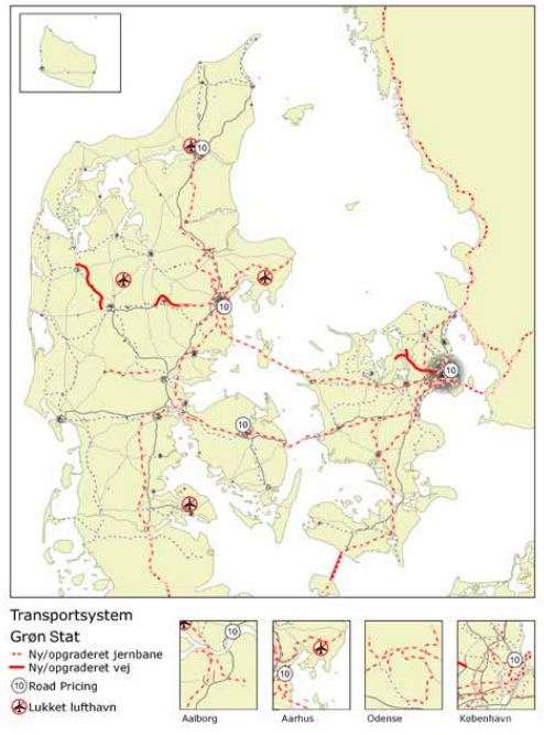 Transport i 'Grøn Stat'-scenariet